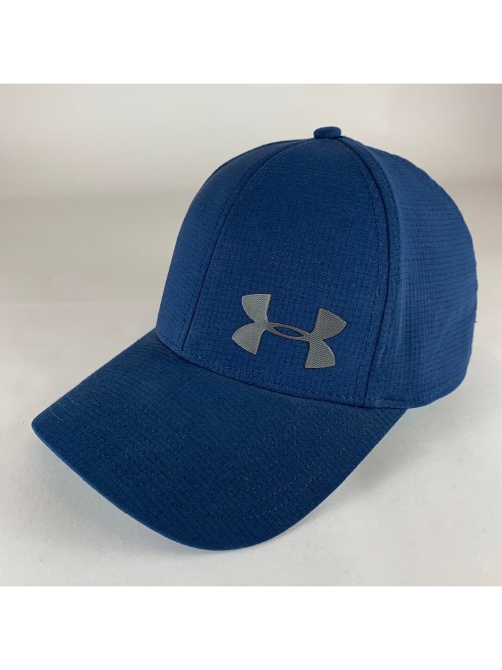 Under Armour Vent Navy Blue Stretch Fitted Hat Mens L/XL